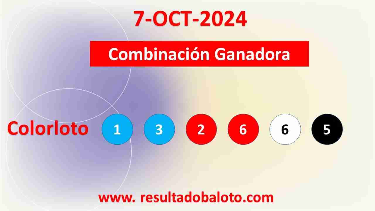 Colorloto del Lunes 7 de Octubre de 2024